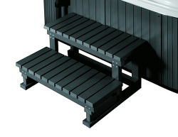 Лестница пластик-дерево для бассейна 2 м (Китай), PVC